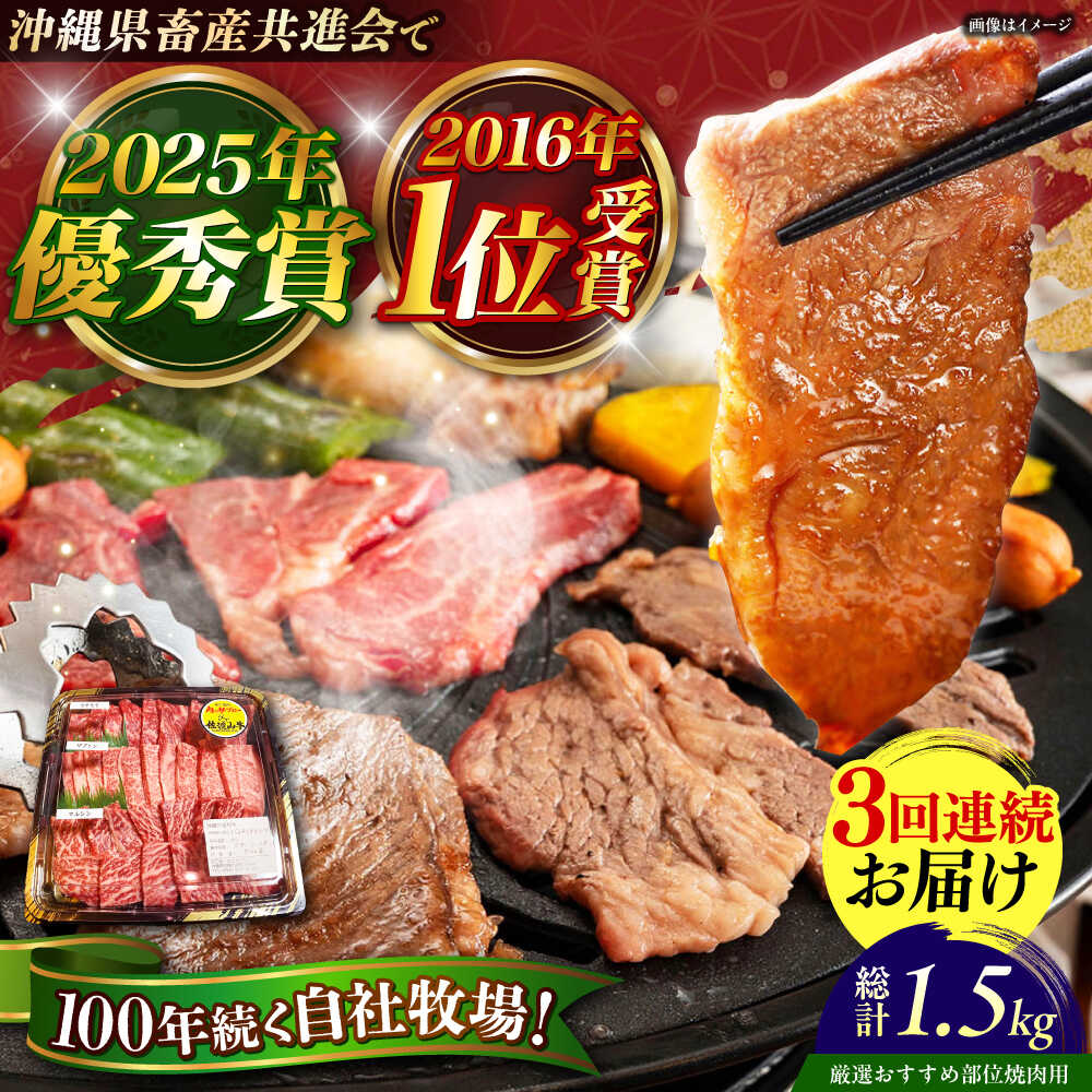 【ふるさと納税】【全3回定期便】【厳選 おすすめ部位】沖縄和牛 佐渡山牛 焼肉用 500g 牛肉 焼肉 焼き肉 和牛 赤身 沖縄市 / 肉のサブロー [BCBC011]