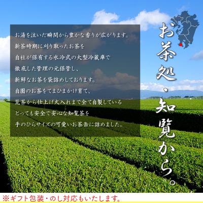 ふるさと納税 南九州市 片野坂製茶 知覧茶煎茶なつめ缶ギフト |  | 02