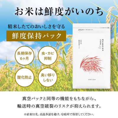 ふるさと納税 千歳市 【定期便6回・中旬発送】北海道産ななつぼし 10kg(通常5kg・鮮度保持パック5kg各1袋) |  | 01