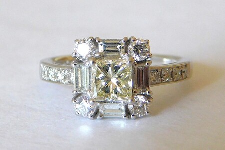 【ふるなび限定】【一点もの】Pt900　ライトイエローダイヤ（0.717ct）リング　M17　K06079-H　FN-Limited-SP