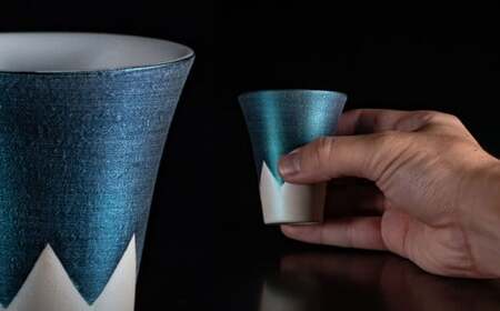 【おみやげグランプリ観光庁長官賞】有田焼 麟Lin 富士山ショットグラス 2個セット (Green & Emerald)【金照堂】ショットグラス ウイスキーグラス 高級食器 有田焼 ギフト 贈答 プレ