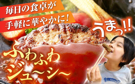 博多和牛×九州産華味鳥　手ごね風ハンバーグ《豊前》　【トリゼンフーズ】福岡　ハンバーグ　冷凍　肉　簡単調理　洋食　[VAC031]