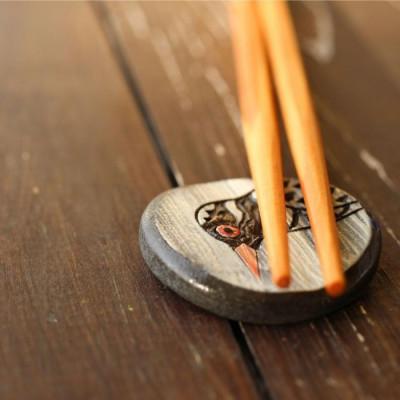 ふるさと納税 国頭村 やちむん 焼物 ヤンバルクイナの食卓セット(はし置き2個セット)