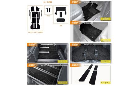 【ふるさと納税】70周年用 トヨタ 40系 45系 アルファード / ヴェルファイア / 専用フロアマット アルファードとヴェルファイア　選択 (ビス留め / マジックテープ留め) フロアマット マッ