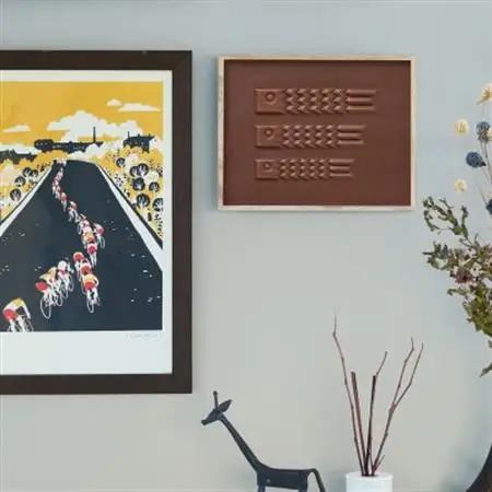 colm 鯉のぼり ブルー「本革を立体成型してつくった現代のインテリアに馴染む鯉のぼり」_雑貨     雑貨・日用品  家具・インテリア _【1501302】