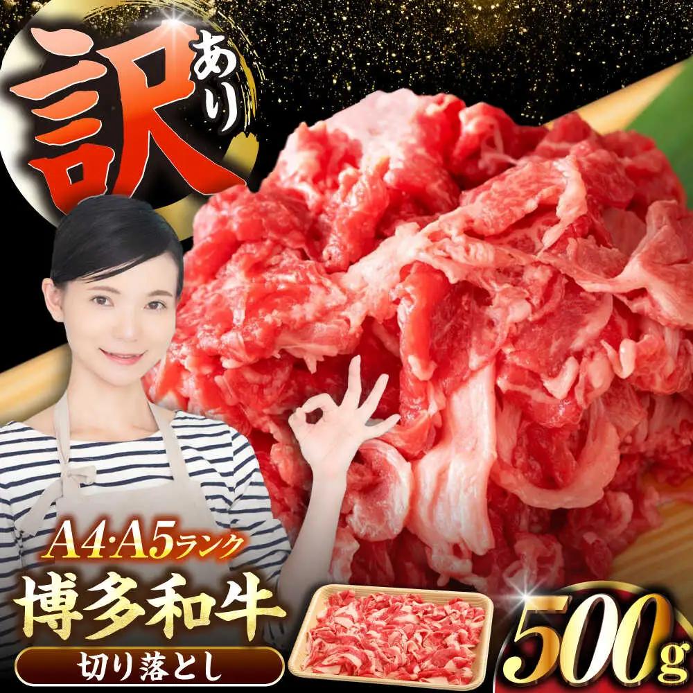 【訳あり】【A4-A5ランク】博多和牛 切り落とし 500g VDZ002 訳あり 牛肉切り落とし