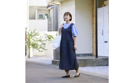 瀧本真奈美さんコラボワンピースエプロン（チャコールグレー）_1388200006_00