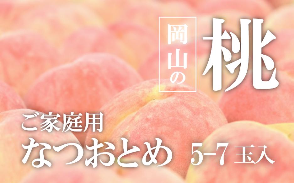 
                  【2026年先行予約】甘い桃  ｢なつおとめ」家庭用 5-7玉入(岡山県産)【KF-A024-01】
                