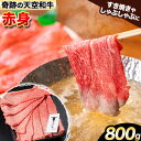 【ふるさと納税】熊野牛 紀の川天空和牛 赤身 すき焼き しゃぶしゃぶ 用 約800g 有限会社松牛 《30日以内に発送予定(土日祝除く)》 和歌山県 紀の川市 黒毛和牛 牛 牛肉