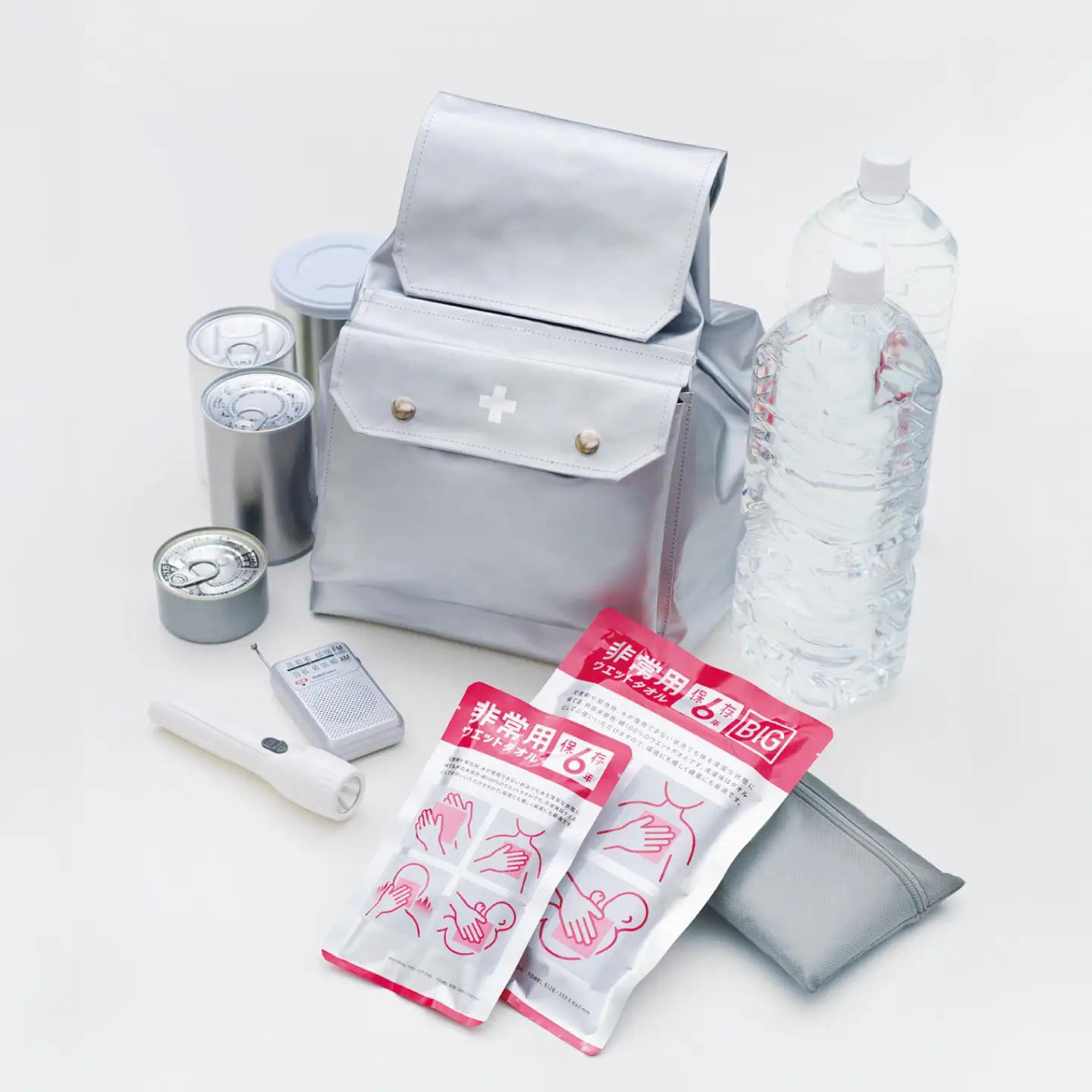【最速発送】非常用ウェットタオル2点セット 除菌 除菌シート 抗菌 ウイルス対策 衛生 国産 防災 ストック 備蓄 【株式会社mimoto】 [ATEJ001]　スピード 最短 最速 発送