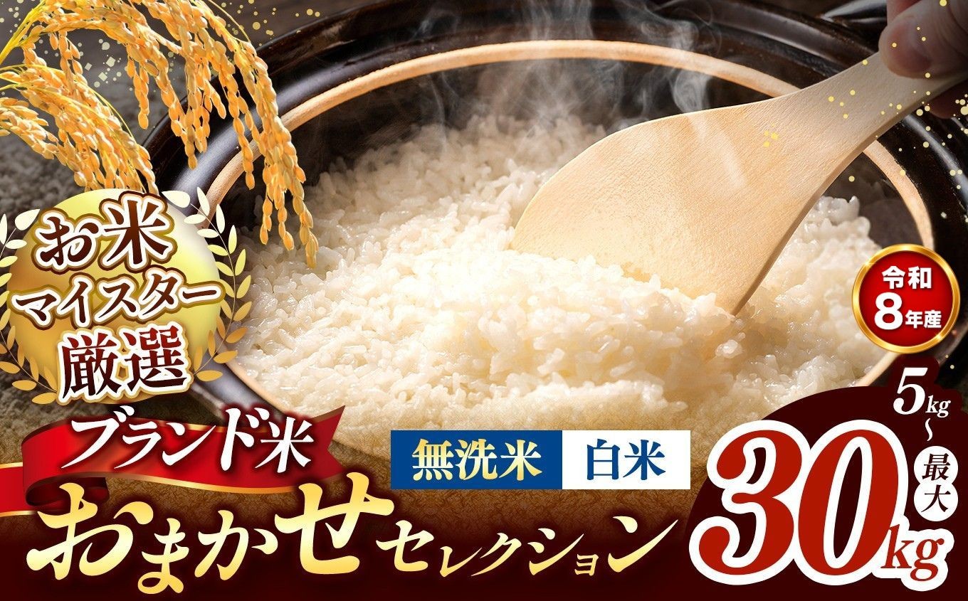 
                  【 新米受付 】令和8年産 おまかせ セレクション 熊本県産 白米 or 無洗米  ＜ひのひかり / 森のくまさん / くまさんの輝き ＞ 単品 | 単一銘柄 米 単一米 お米 こめ 小分け 人気 コメ お米 5kg 10kg 15kg 20kg 25kg 30kg ブランド米 菊池川流域  家庭用 送料無料  熊本 くまもと 熊本県 和水 和水町 人気 ごはん 
                
