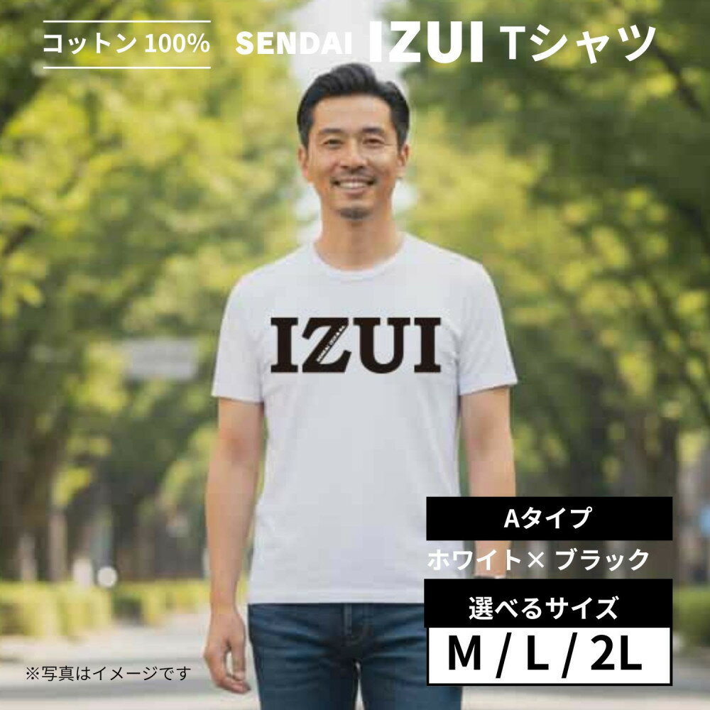 【ふるさと納税】魔法の言葉「いずい」で もちつもたれつ「 IZUI Tシャツ 」厚地 ホワイト×ブラック　【サイズをお選びください】【衣料 ファッション 人気 おすすめ 】 | 衣料 ファッション 人気 おすすめ 送料無料