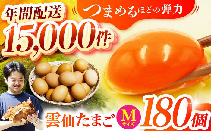 
            【スピード発送】Mサイズ180個(170個＋割れ補償10個入り) 長崎県/塚ちゃん雲仙たまご村 [42ACAE007] 卵 玉子 タマゴ 鶏卵 長崎 島原 九州 大容量 たっぷり 
          