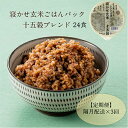 【ふるさと納税】【2ヵ月毎定期便】寝かせ玄米ごはんパック 十五穀ブレンド(180g×24食)全3回【配送不可地域：離島・沖縄県】【4010933】