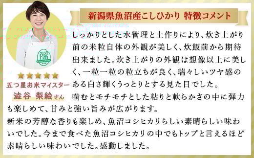 C2-7M106B【6ヶ月連続お届け】新潟県魚沼産特別栽培米コシヒカリ無洗米10kg（5kg×2袋）（長岡川口地域）