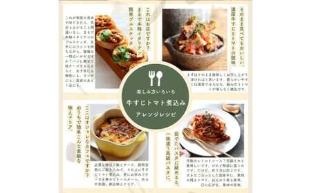 【レトルト食品】牛すじトマト煮込み（140ｇ×10パック）　惣菜 国産牛 国産 無添加 こだわりお惣菜 トマト イタリアン 常温保存 おつまみ レトルト おかず ごはんのおとも 調理済 簡単 セット 