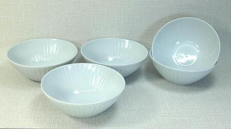 【波佐見焼】φ14.5ｃｍの小鉢５個組  花ふわり白 【西海陶器】 ５　10141 | 陶器 陶器 陶器 陶器 陶器