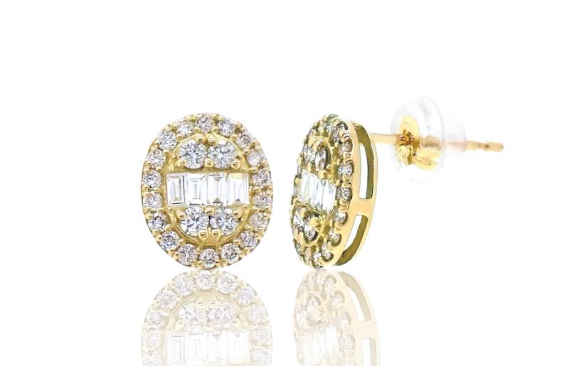 アルカンシェル K18YGダイヤピアス（計 0.5ct）【鑑別書付き ジュエリー プレゼント ギフト ファッション アクセサリー 贈り物 贈答 お祝い 記念日】 J021-4