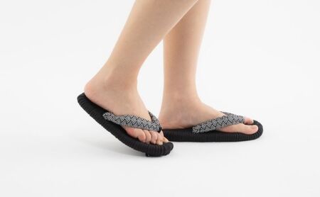 布ぞうり MERI 青海波　布草履 室内履き 健康 洗える 墨田区 M：24cm