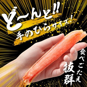 ズワイガニ 3L 1kg カット済 生食可 カニ 北海道 _HD065-008