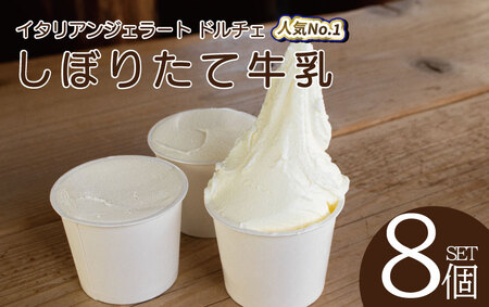 【ジェラート】 しぼりたて牛乳 8個 アイス イタリアンジェラート