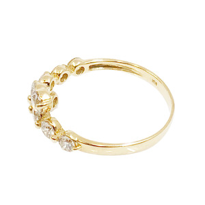 １８金製 ハート＆キューピッド Happy 10th Diamond リング 1.0ct ［HKAR0503K]
