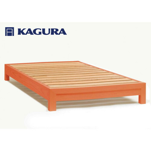 【ふるさと納税】家具蔵 KAGURA ベッドフレームダンヘッドレス セミダブル チェリー材 家具 寝具 寝室 木材 無垢材 職人 手作業 天然木 高級木材 無添加 安全 ジャパニーズモダン 高級家具 熟練 無着色 おしゃれ 天然木無垢材 温もり 【（株）アイダ】 【ho1198】
