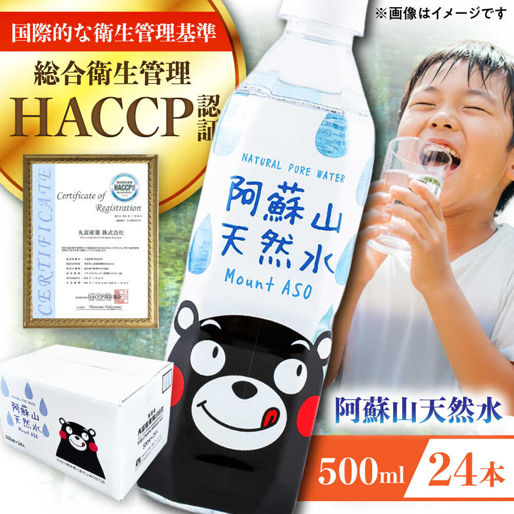 【ふるさと納税】【令和8年度熊本地震復興支援】阿蘇山天然水 500ml 24本×1ケース 天然水 水 ミネラルウォーター 備蓄 熊本 菊陽町【丸富産業株式会社】[BHDG001]