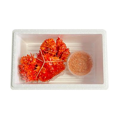 ふるさと納税 根室市 ＜12/21まで年内配送＞花咲かに300g〜450g前後×1尾・いくら100g×1P A-70027 |  | 03