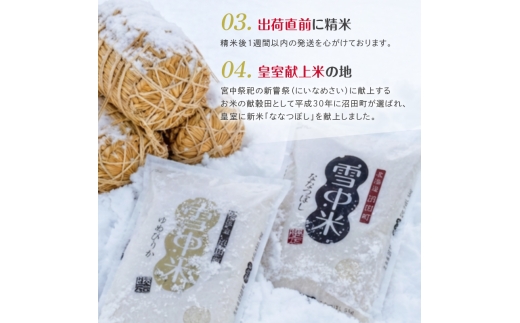令和8年産 【定期便4ヶ月】 特Aランク米 ゆめぴりか 玄米  10kg（5kg×2袋）【2月発送】雪冷気 籾貯蔵 雪中米 北海道 nr-3541
