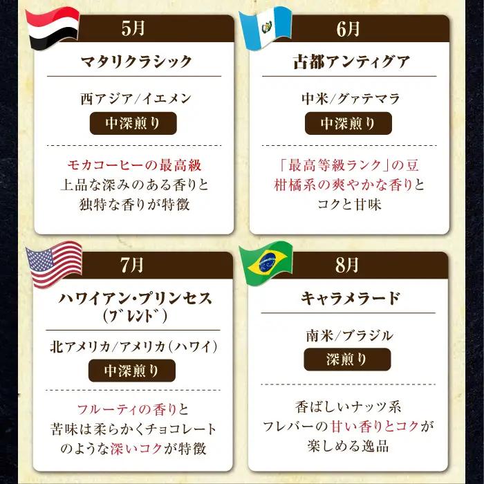 【全12回】能美島ビターブレンドセット コーヒー豆 全13種 コーヒー[XBE082]