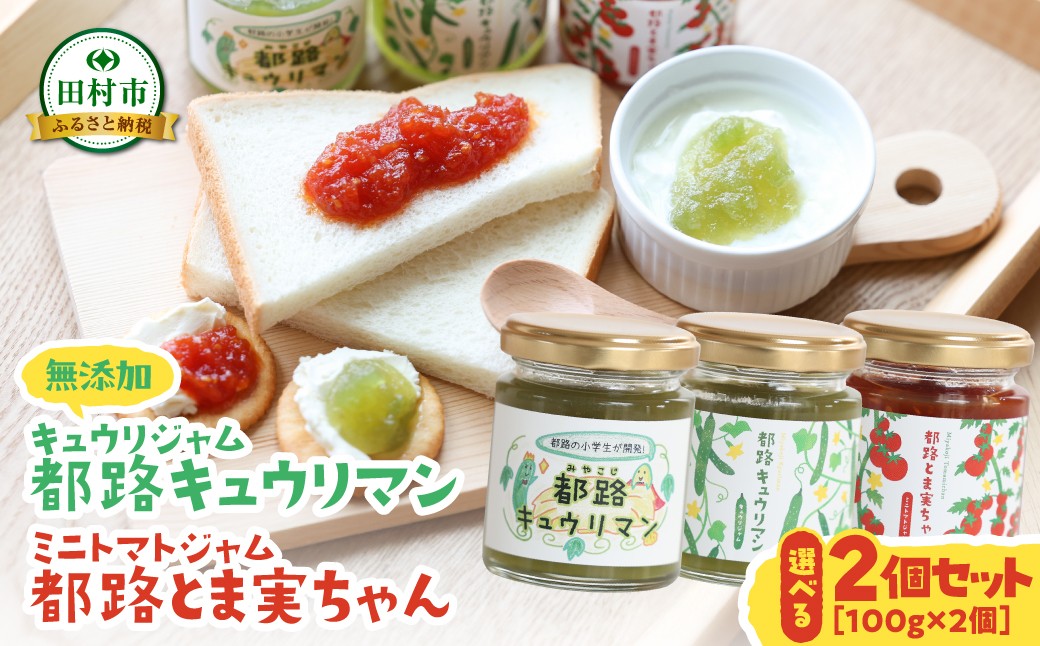 
                  【先行予約】キュウリジャム「都路キュウリマン」・ミニトマトジャム「都路とま実ちゃん」選べる2個セット 5月より順次発送 お野菜ジャム 無添加 手作り ゆめか 福島県 田村市 
                