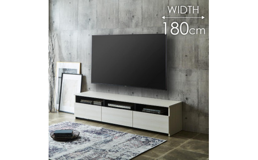 テレビボード  【リノア 180】 ヒッコリーホワイト
