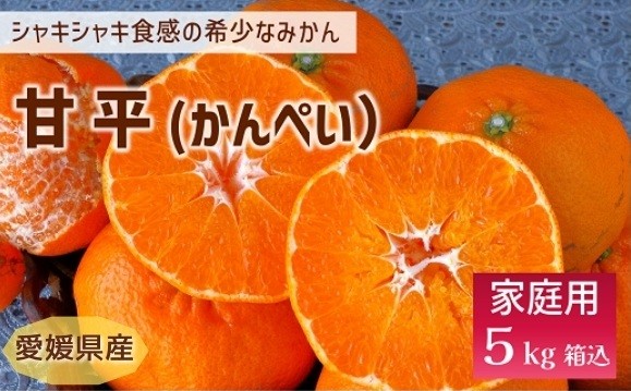 
            甘平 みかん 愛媛 バラ詰め 約5kg 人気 数量限定 先行予約 【2026年2月上旬以降発送】 柑橘 愛媛県産 伊予市｜C131
          