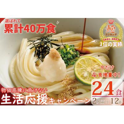 ふるさと納税 善通寺市 期間限定!【1〜2ヶ月で発送】さぬき生うどん24食セット(2人前12袋)