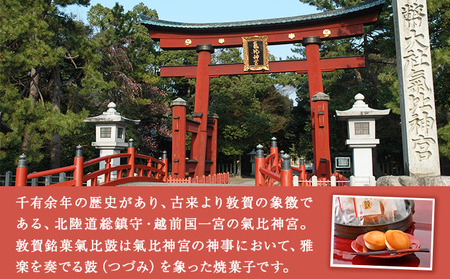 [009-a007] 敦賀銘菓 氣比鼓（けひつづみ） 15個