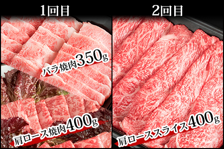 【定期便 6回】受賞歴多数!! 宮崎牛を6ヶ月で合計3.25キロ 宮崎牛づくし
