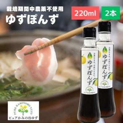 ふるさと納税 関市 「ゆずの里上之保」 ゆずポン酢　2個 〜栽培期間中農薬不使用の上之保産柚子を使用 自家栽培 国産