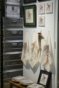 播州織 播州毛鉤バンダナ　Banshu-ori Bandana（14-24）【A】Banshu Yamame Kebari Keikoku