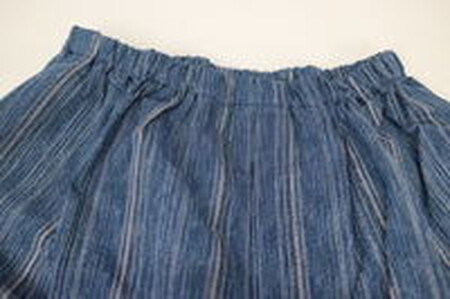 阿波しじら織 甚平【柄No.75、サイズM】と巾着（大）セット