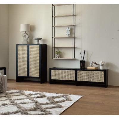 ふるさと納税 筑後市 ブレス 80キャビネット ブラック【キャビネット】 【10年保証】【高野木工】 |  | 03