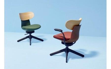 Mlb4_コクヨチェアー　イングライフ(ブリックレッド)／背合板・肘無し・フローリング用（Vキャスター）　／在宅ワーク・テレワークにお勧めの椅子