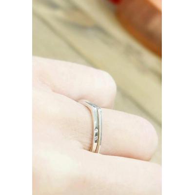 ふるさと納税 大府市 シルバー しずく型リング *ダイヤ入り* |  | 02