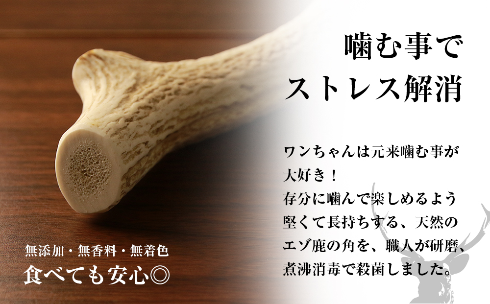 犬のおやつ・歯固めに！エゾシカ角 約15cm×1本（大型犬用） BO002 _イメージ2