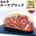 【ふるさと納税】熊本県産 GI認証取得 あか牛 ロースブロック 合計2kg 1kg×2個 お肉 ロース ロース肉 ブロック肉 牛肉 赤牛 和牛 ステーキ 冷凍 国産 九州産 熊本県産 送料無料