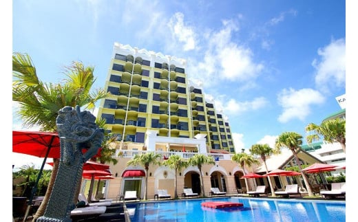 EXESロイヤルプールスイート ペア宿泊券 (1泊 朝食付)｜沖縄旅行 沖縄観光 沖縄ホテル 宿泊券 クーポン 旅行券 エグゼス