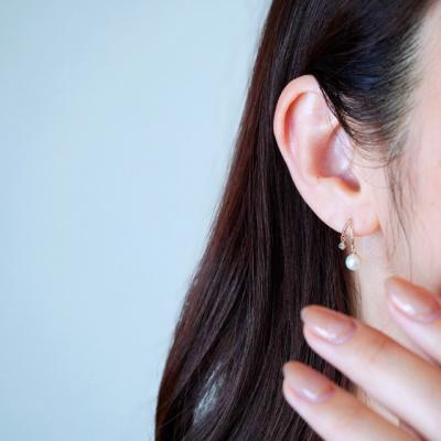 ふるさと納税 甲府市 【ジュエリー】K10イエローゴールド パール・ブルートパーズ ピアス 保証書付 SE-3337 |  | 02