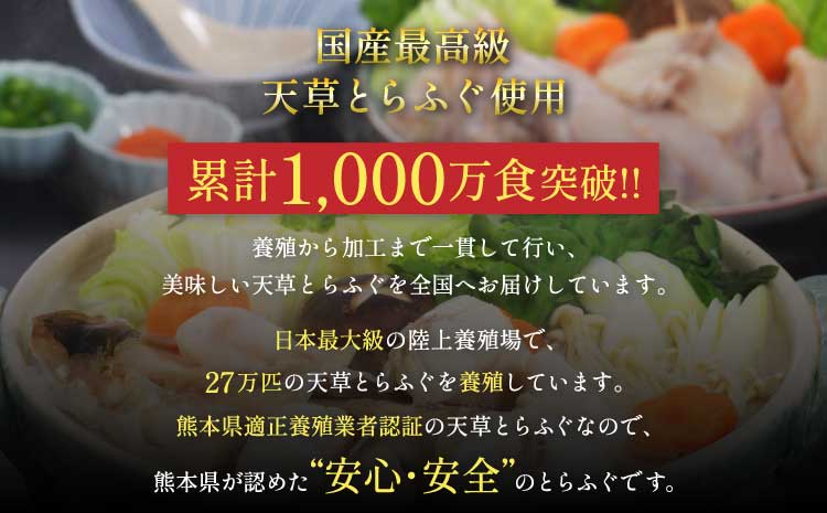 【緊急支援品・数量限定】1日25セット限定！ふぐの王様！とらふぐ国産最高級！天草 とらふぐ てっさ・ちり 贅沢セット（3〜4人前） 