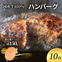 【ふるさと納税】ハンバーグ 150g 10個 セット 国産 牛壱 国産牛100％ 冷凍 惣菜 おかず 真空パック 煮込みハンバーグ お肉 肉 牛肉 牛 淡路島 たまねぎ 手作り ギフト 贈り物 プレゼント 大阪 柏原市　 大阪府柏原市