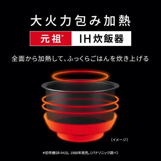 パナソニック IHジャー炊飯器 5.5合 SR-N210E-W 炊飯容量1.0L ホワイト